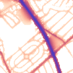 Daytime road noise heatmap for NW2 1JH