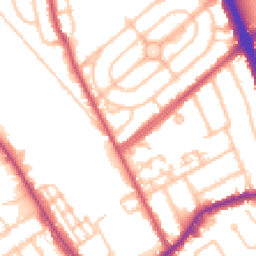 Daytime road noise heatmap for NW2 1PU