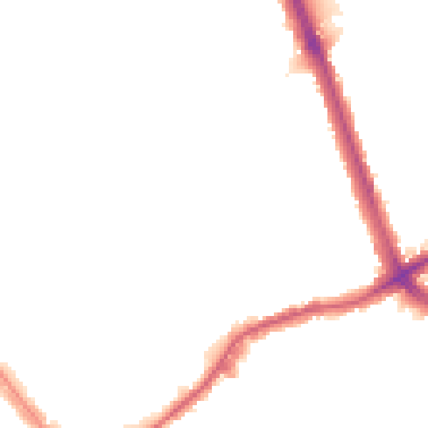 Night-time road noise heatmap for NW2 1SS