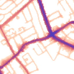 Daytime road noise heatmap for NW2 1SZ