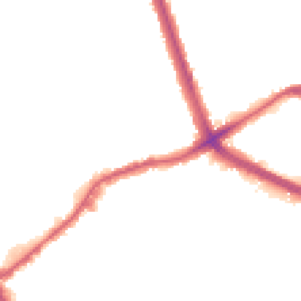 Night-time road noise heatmap for NW2 1SZ