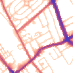 Daytime road noise heatmap for NW2 1UU