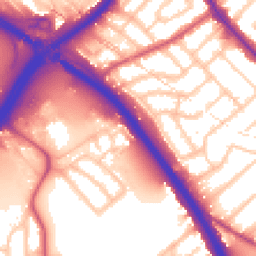 Daytime road noise heatmap for NW2 1XB