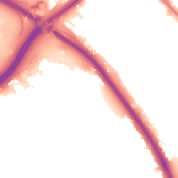 Night-time road noise heatmap for NW2 1XE