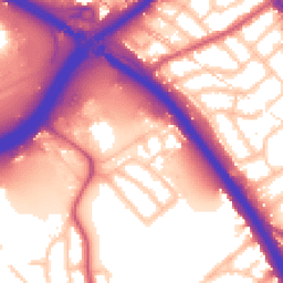 Daytime road noise heatmap for NW2 1XG