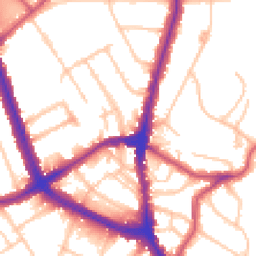 Daytime road noise heatmap for NW2 2AA
