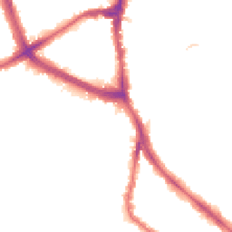 Night-time road noise heatmap for NW2 2BY