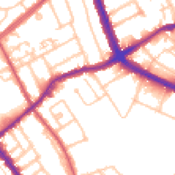 Daytime road noise heatmap for NW2 2EA