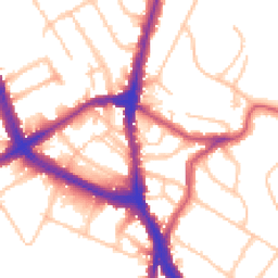 Daytime road noise heatmap for NW2 2HX