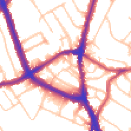 Daytime road noise heatmap for NW2 2JX