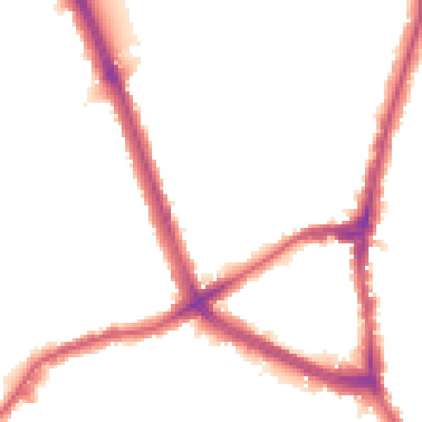 Night-time road noise heatmap for NW2 2NN