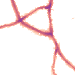 Night-time road noise heatmap for NW2 2NY