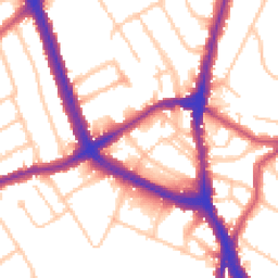 Daytime road noise heatmap for NW2 2QD
