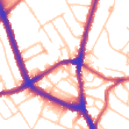 Daytime road noise heatmap for NW2 2QH
