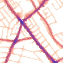 Daytime road noise heatmap for NW2 3EJ