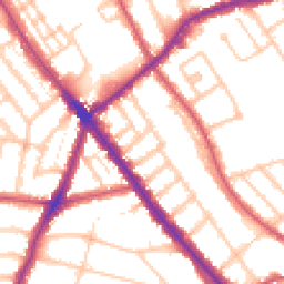 Daytime road noise heatmap for NW2 3LL