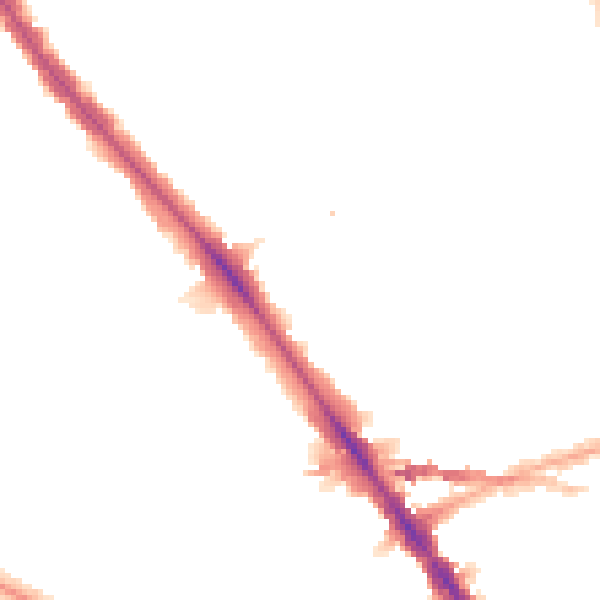 Night-time road noise heatmap for NW2 3QE