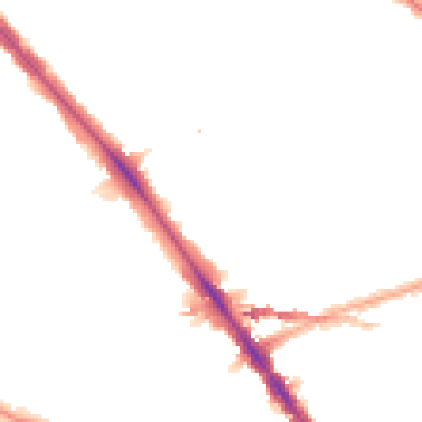 Night-time road noise heatmap for NW2 3QJ