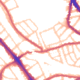 Daytime road noise heatmap for NW2 3SL