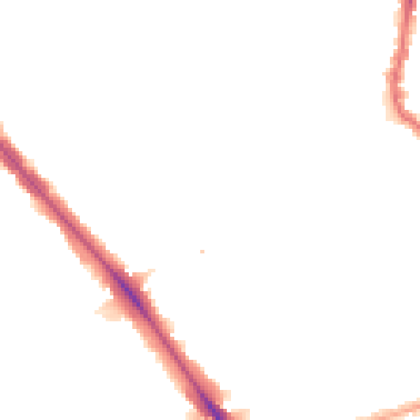 Night-time road noise heatmap for NW2 3SP