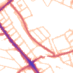 Daytime road noise heatmap for NW2 3SS