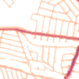 Daytime road noise heatmap for NW2 4AR