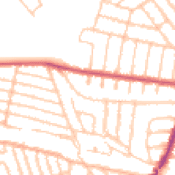 Daytime road noise heatmap for NW2 4AT