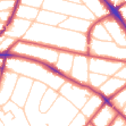 Daytime road noise heatmap for NW2 4DQ