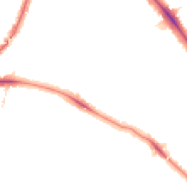 Night-time road noise heatmap for NW2 4DQ