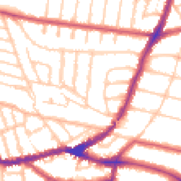 Daytime road noise heatmap for NW2 4LJ
