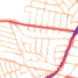 Daytime road noise heatmap for NW2 4LX