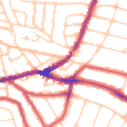 Daytime road noise heatmap for NW2 4RA