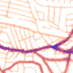 Daytime road noise heatmap for NW2 5BE