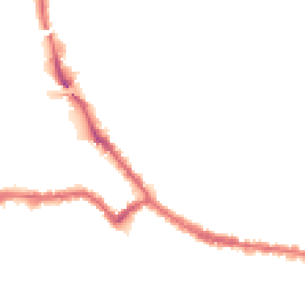 Night-time road noise heatmap for NW2 5DB