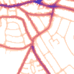Daytime road noise heatmap for NW2 5HG