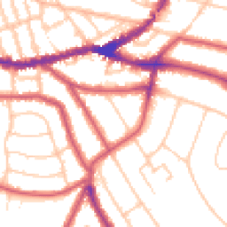 Daytime road noise heatmap for NW2 5JS