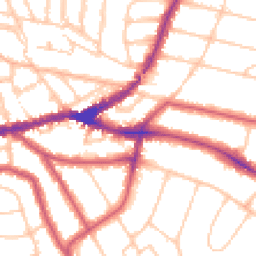 Daytime road noise heatmap for NW2 5LA