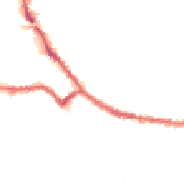 Night-time road noise heatmap for NW2 5NY