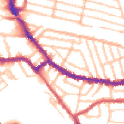 Daytime road noise heatmap for NW2 5PA