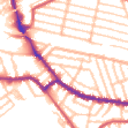 Daytime road noise heatmap for NW2 5PU
