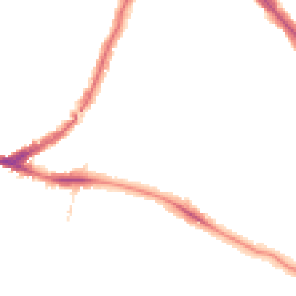 Night-time road noise heatmap for NW2 5QT
