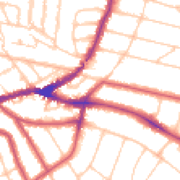 Daytime road noise heatmap for NW2 5QY