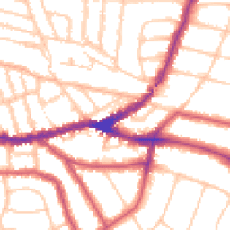 Daytime road noise heatmap for NW2 5SJ