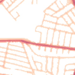 Daytime road noise heatmap for NW2 6BG