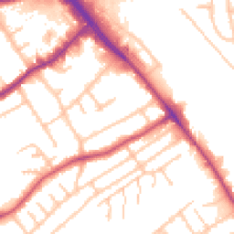 Daytime road noise heatmap for NW2 6EA