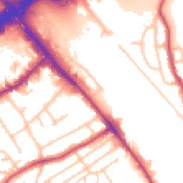 Daytime road noise heatmap for NW2 6GJ