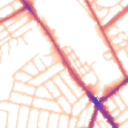 Daytime road noise heatmap for NW2 6PG