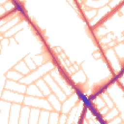 Daytime road noise heatmap for NW2 6QE