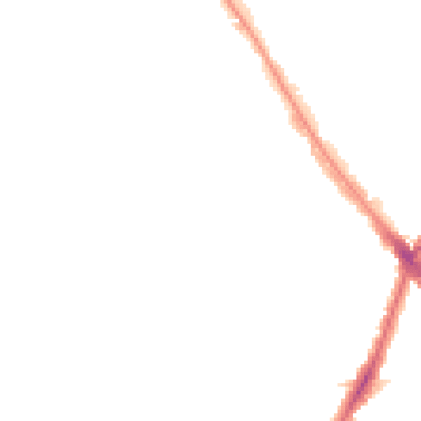 Night-time road noise heatmap for NW2 6TA