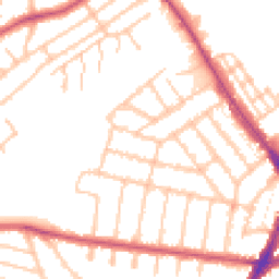 Daytime road noise heatmap for NW2 6TB